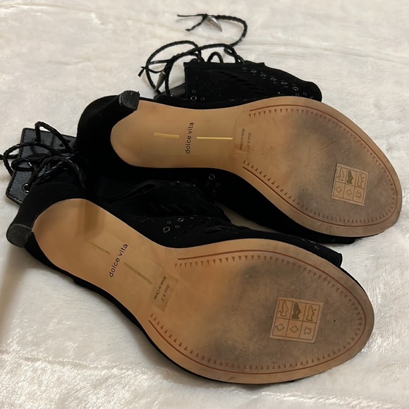 Dolce Vita Harmon black suede stiletto heels - Picture 4 of 4